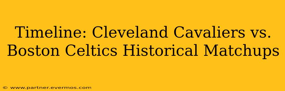 Timeline: Cleveland Cavaliers vs. Boston Celtics Historical Matchups