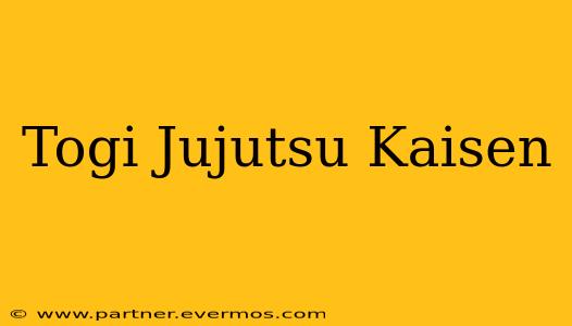 Togi Jujutsu Kaisen