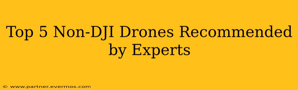 Top 5 Non-DJI Drones Recommended by Experts