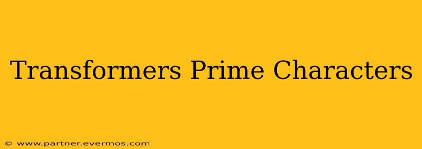 Transformers Prime Characters