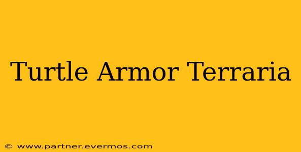 Turtle Armor Terraria