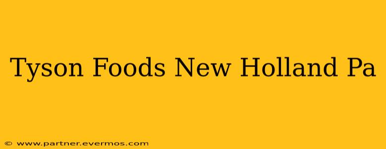Tyson Foods New Holland Pa