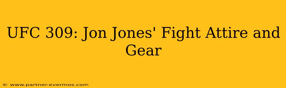 UFC 309: Jon Jones' Fight Attire and Gear