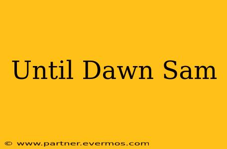 Until Dawn Sam