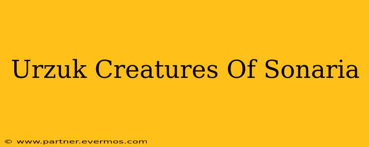 Urzuk Creatures Of Sonaria