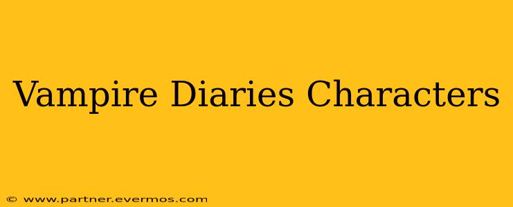 Vampire Diaries Characters