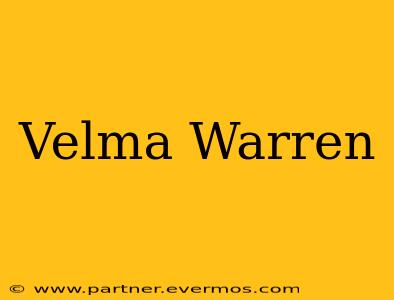 Velma Warren