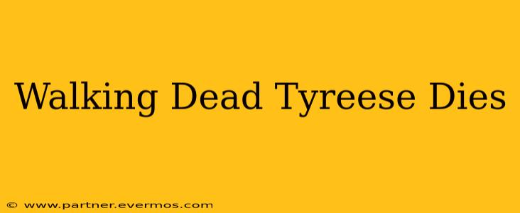 Walking Dead Tyreese Dies