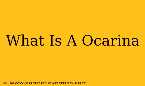 What Is A Ocarina