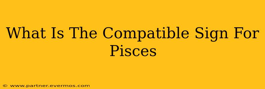 What Is The Compatible Sign For Pisces