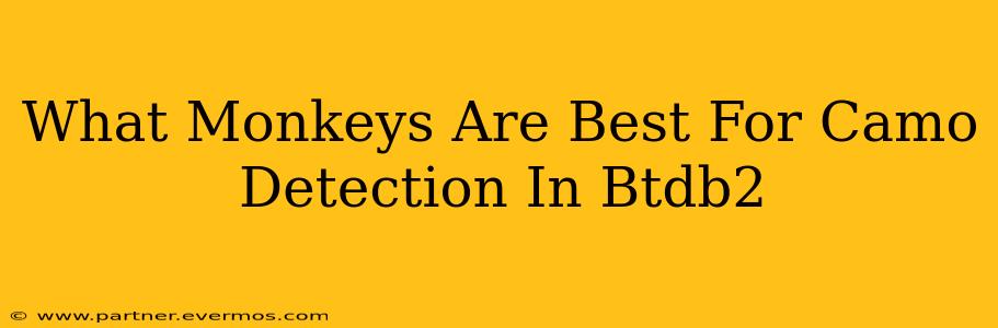 What Monkeys Are Best For Camo Detection In Btdb2