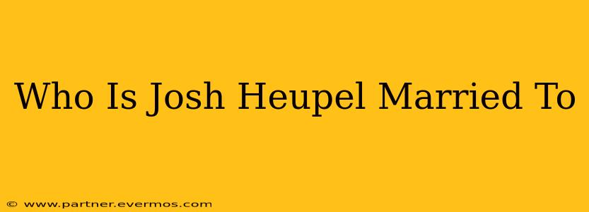Who Is Josh Heupel Married To