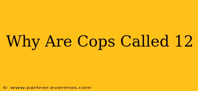 Why Are Cops Called 12