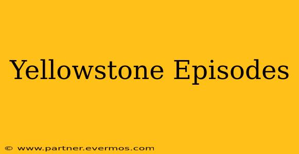 Yellowstone Episodes