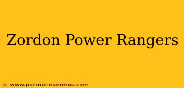 Zordon Power Rangers